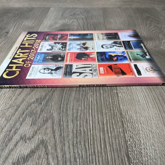 Chart Hits of 2017-2018 for Big Note Piano Songbook / Sheet Music Hal Leonard - Picture 3 of 5